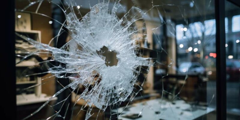 Michael Hill Intensifies Security Measures Amid Recent Robberies smashed window